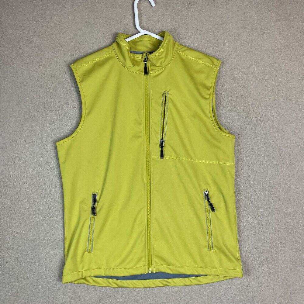 33000ft‎ Vest Mens Medium Yellow Full Zip Lightweight Golf Vest Hiking Adult